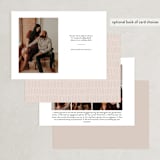 "Simple Love" - Save the Dates in Tan by Alicia Schultz - Back of Card Options