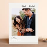 "Heritage" - Save the Dates in Taupe by Melissa Egan of Pistols - Front