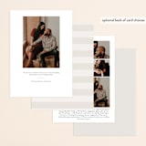 "Heritage" - Save the Dates in Taupe by Melissa Egan of Pistols - Back of Card Options