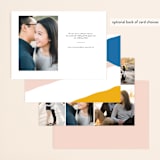 "Emilie" - Save the Dates in Blush by Karen Schipper - Back of Card Options