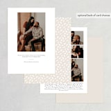 "Modern Billboard" - Save the Dates in Forest Mist by Blustery August - Back of Card Options