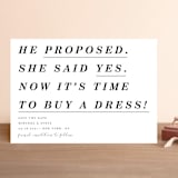 "Poem" - Save the Dates in Cotton by Lisa McLean - Front