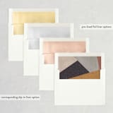 "Terrazzo" - Save the Dates in stone by Amy Payne - Envelope Liner Options