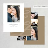 "Flow" - Save the Dates in Amber by Lisa Guerrero - Back of Card Options