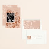 "Vintage Romance" - Save the Dates in Peach by Nazia Hyder - Assembled