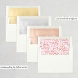 "Sunset ombre" - Save the Dates in Blush by Creo Study - Envelope Liner Options