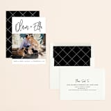 "Whimsical Script" - Save the Dates in Onyx by Christie Garcia - Assembled