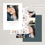 "Boho Bright" - Save the Dates in Pomegranate by Morgan Ramberg - Back of Card Options