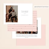 "Monochromatic" - Save the Dates in Blush by Emily Sabol Goss - Back of Card Options