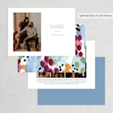 "Garden Frame" - Save the Dates in Berry by Holly Whitcomb - Back of Card Options