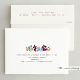 "Garden Frame" - Save the Dates in Berry by Holly Whitcomb - FREE Recipient Addressing