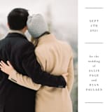 "Hudson" - Save the Dates in Snow by Megan Davis - Detail