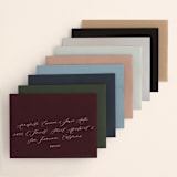 "Hudson" - Save the Dates in Snow by Megan Davis - Colored Envelopes Available