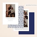 "Flyer" - Save the Dates in Navy by Jack Knoebber - Back of Card Options