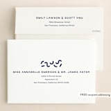 "Flyer" - Save the Dates in Navy by Jack Knoebber - FREE Recipient Addressing