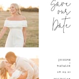"Styled" - Save the Dates in Jet by Corinne Malesic - Detail