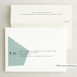 "Modern Shapes" - Save the Dates in Sea Glass by Morgan Kendall - FREE Recipient Addressing