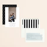 "Painterly" - Save the Dates in Obsidian by Shannon Chen of Four Wet Feet Studio - Assembled