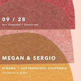 "cut-paper bells" - Save the Dates in Sherbet by Carrie Moradi - Detail