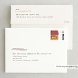 "cut-paper bells" - Save the Dates in Sherbet by Carrie Moradi - FREE Recipient Addressing