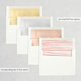 "cut-paper bells" - Save the Dates in Sherbet by Carrie Moradi - Envelope Liner Options