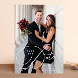 "Hold On" - Save the Dates in Linen by Carolyn MacLaren - Front