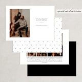 "Triptych" - Save the Dates in Linen by Erin Deegan - Back of Card Options
