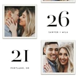 "Triple Take" - Save the Dates in Pearl by Hooray Creative - Detail