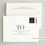 "Triple Take" - Save the Dates in Pearl by Hooray Creative - FREE Recipient Addressing