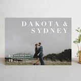"Minimalism" - Save the Dates in Ivory by Shannon Chen of Four Wet Feet Studio - Front