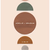 "Balance" - Save the Dates in Peach by Chandler Lettin - Detail