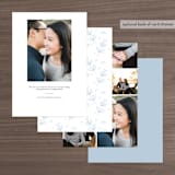 "all the feels" - Save the Dates in Pearl by Chandler Lettin - Back of Card Options