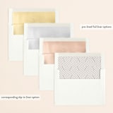 "Label" - Save the Dates in Slate by Joyce Pinheiro - Envelope Liner Options