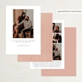 "Circles on Circles" - Save the Dates in Terracotta by Ella Weaver - Back of Card Options