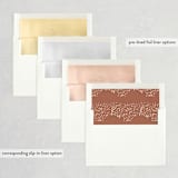 "Bold" - Save the Dates in Terracotta by Blustery August - Envelope Liner Options