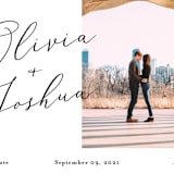 "Modern day names" - Save the Dates in Onyx by Heather Francisco - Detail