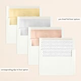 "Modern day names" - Save the Dates in Onyx by Heather Francisco - Envelope Liner Options