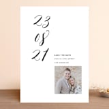 "Swiss Minimal" - Save the Dates in Tuxedo by Eleanor Mayrhofer - Front