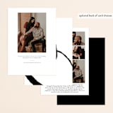 "Swiss Minimal" - Save the Dates in Tuxedo by Eleanor Mayrhofer - Back of Card Options