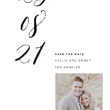 "Swiss Minimal" - Save the Dates in Tuxedo by Eleanor Mayrhofer - Detail