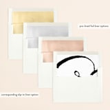 "Swiss Minimal" - Save the Dates in Tuxedo by Eleanor Mayrhofer - Envelope Liner Options