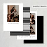 "Drop Frame" - Save the Dates in Tuxedo by Grace Kreinbrink - Back of Card Options