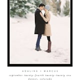 "Drop Frame" - Save the Dates in Tuxedo by Grace Kreinbrink - Detail