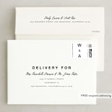 "Initially Bold" - Save the Dates in Black Tie by Karidy Walker - FREE Recipient Addressing