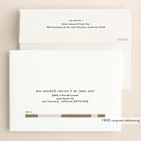 "colorblock script" - Save the Dates in Latte by carla san roman - FREE Recipient Addressing