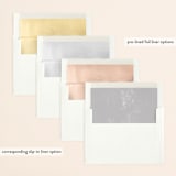 "The Location" - Save the Dates in Pearl by Pixel and Hank - Envelope Liner Options