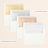 "Palm" - Save the Dates in Night by Elsa Duncan - Envelope Liner Options
