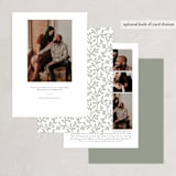 "Nicole" - Save the Dates in Tuscan Thyme by Kate Ross - Back of Card Options
