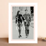 "Modernist Minimal" - Save the Dates in Blush by Everett Paper Goods - Front