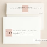 "Modernist Minimal" - Save the Dates in Blush by Everett Paper Goods - FREE Recipient Addressing